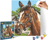 Portrét koňa (24 x 30 cm) Maľovanie podľa čísel