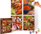 Korenie (4 obrazy v balení 18 x 24 cm) Maľovanie podľa čísel