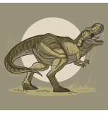 Tyranosaurus 2 30x30cm, Art Craft - vypnuté plátno na rám