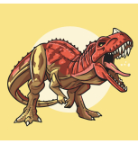 Ceratosaurus 30x30cm, Art Craft - vypnuté plátno na rám