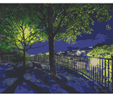 Nočný park 40x50cm, Art Craft - vypnuté plátno na rám