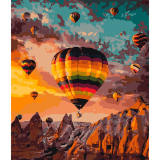 Teplovzdušné balóny 40x50cm, Art Craft - vypnuté plátno na rám