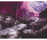 Fantastický les 40x50cm, Art Craft - vypnuté plátno na rám