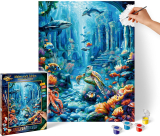 Podvodný svet (40 x 50 cm) Maľovanie podľa čísel