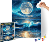 Magický mesiac (40 x 50 cm) Maľovanie podľa čísel