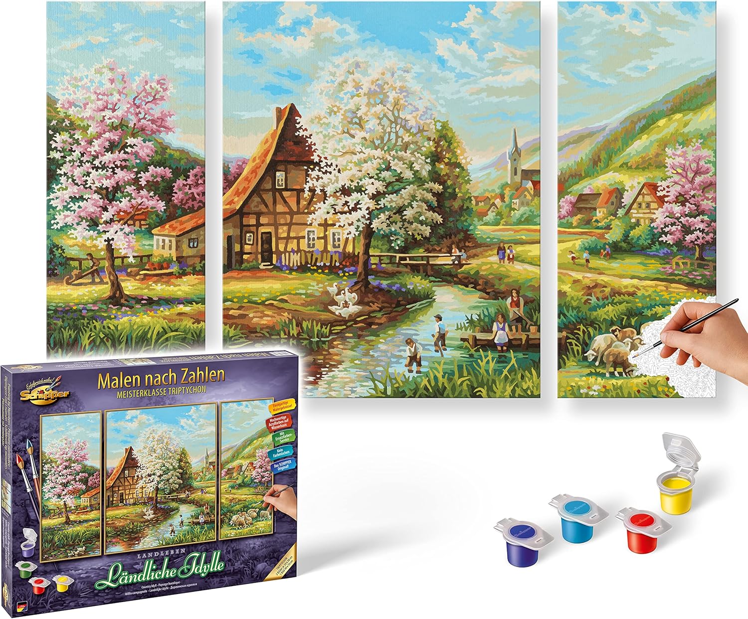 Vidiecka idylka (80 x 50 cm)