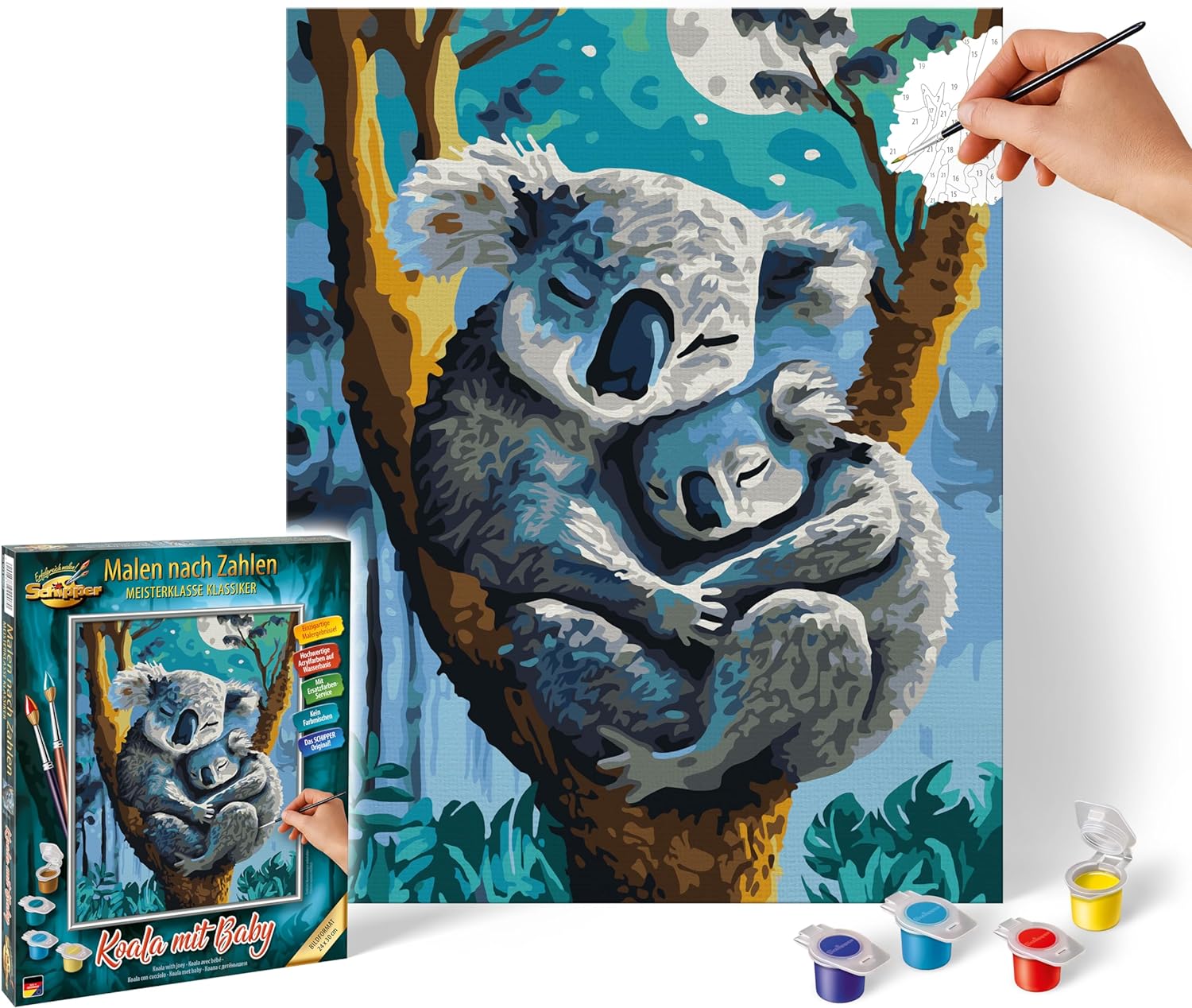 Koala s mláďaťom (24 x 30 cm)